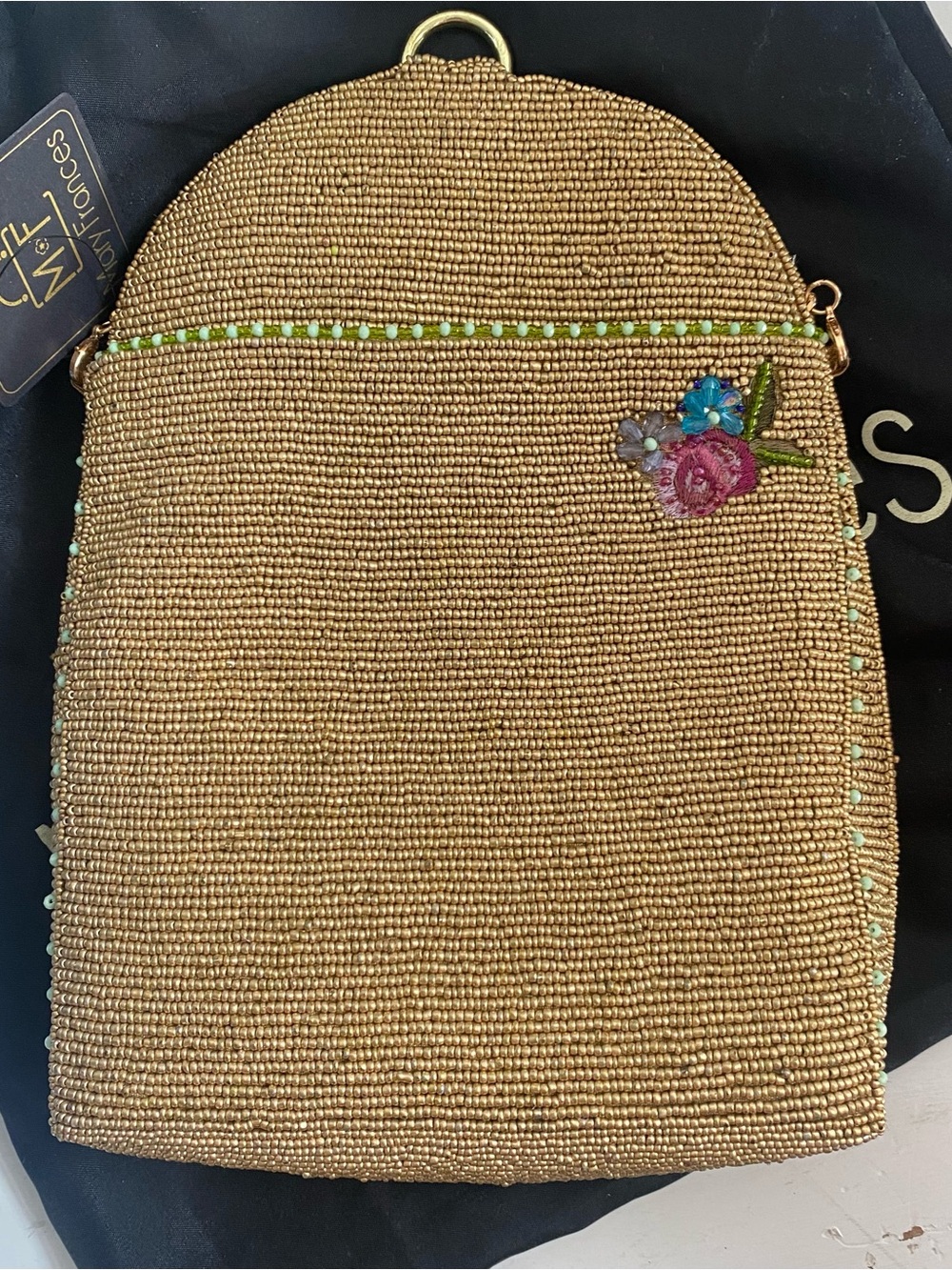 Mary Frances Pretty Parrot Beaded Crossbody Bag - Picture 10 of 15